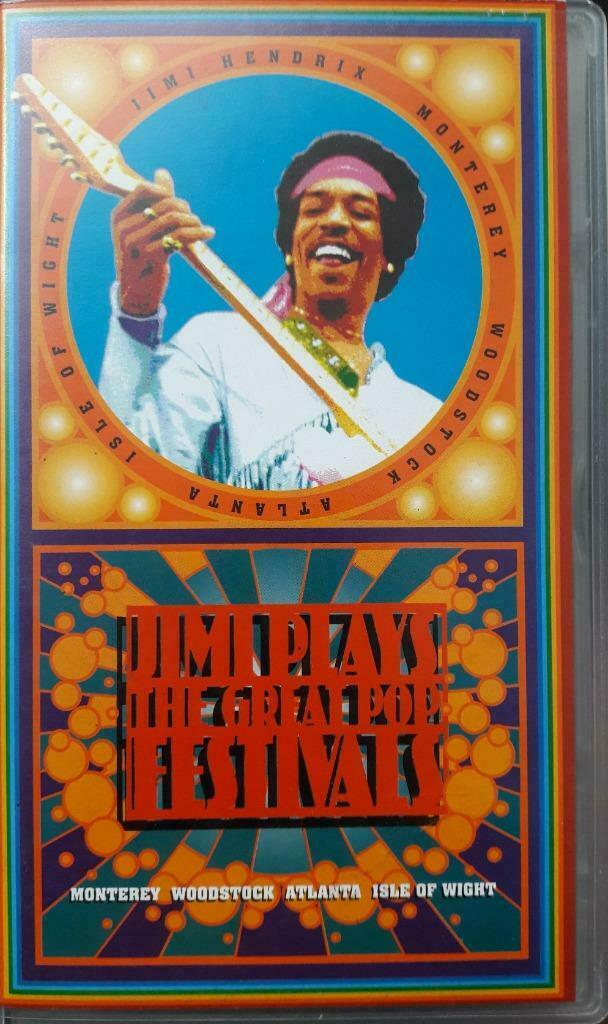 Jimi Hendrix ‎– Jimi Plays The Great Pop Festivals VHS, Alle leeftijden, Ophalen of Verzenden, Muziek en Concerten
