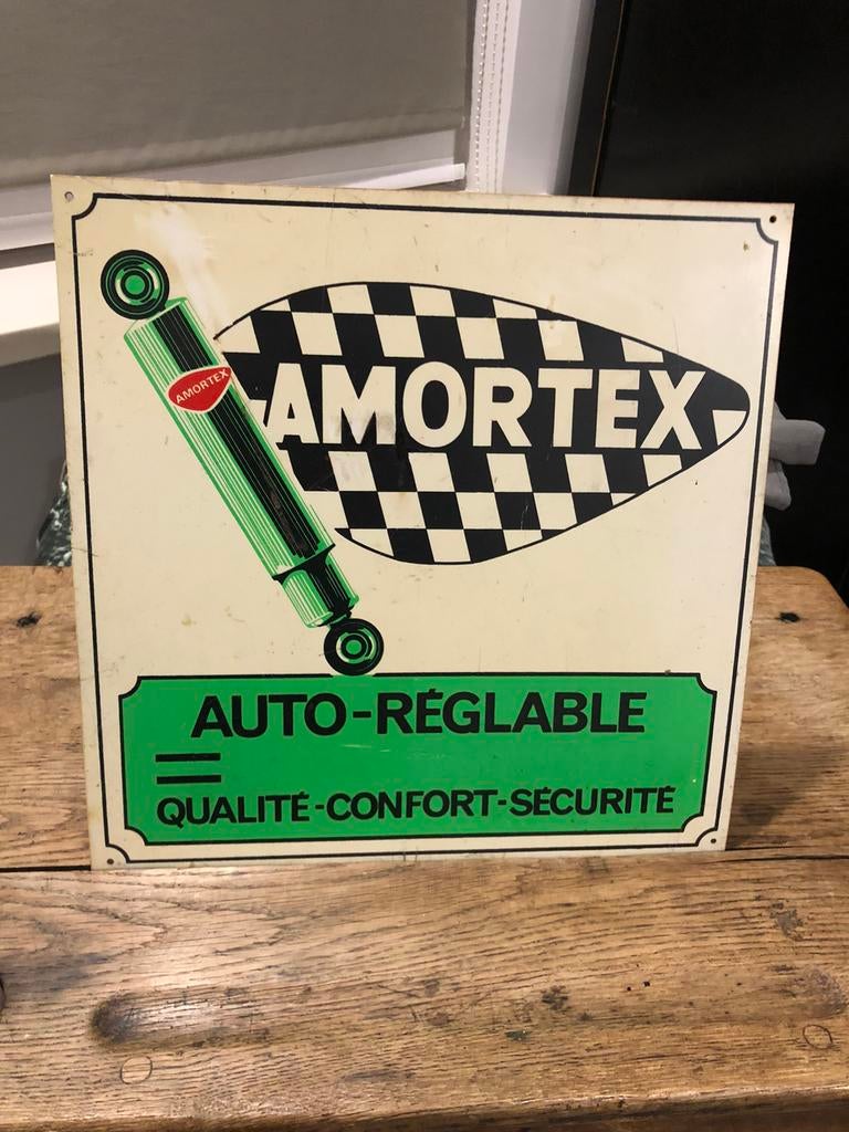 panneau publicitaire amortex ancetre oldtimer, Enlèvement, Utilisé, Panneau publicitaire
