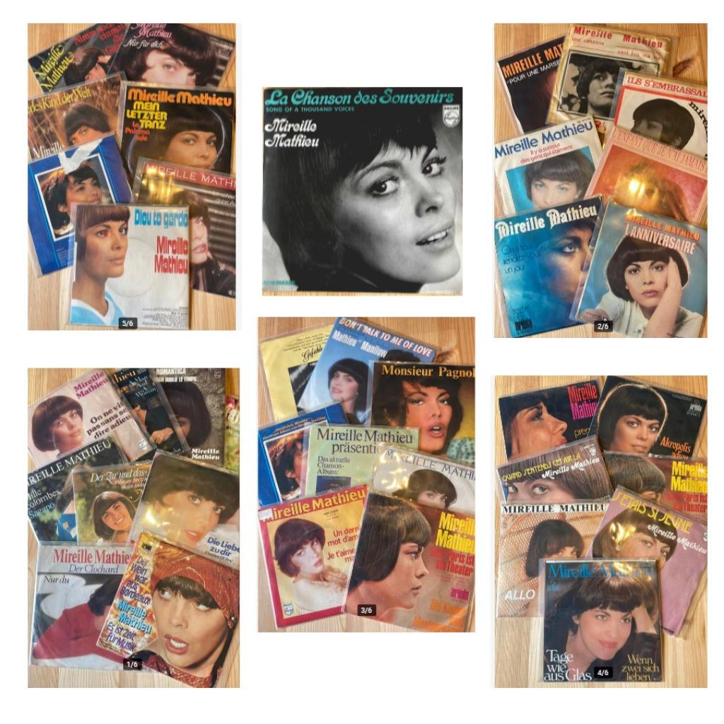 Mireille Mathieu veel singles Duits Frans mooie exemplaren, Envoi