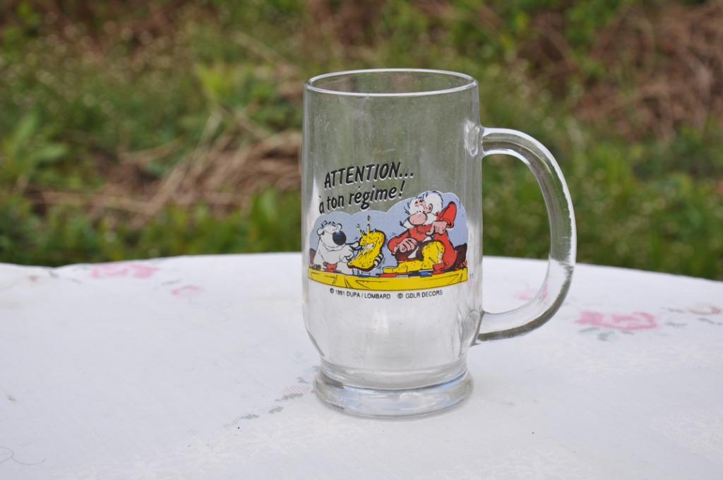 chope en verre cubitus lombard 1991, Enlèvement ou Envoi, Autres personnages, Comme neuf, Autres types