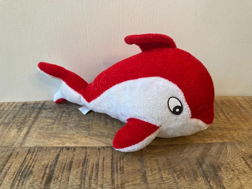 Knuffel van rode dolfijn, Ophalen of Verzenden, Gebruikt, Overige typen