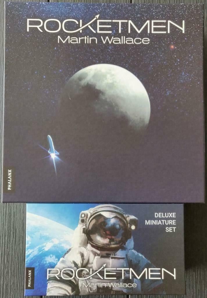 Boardgame Rocketmen + mini's, Een of twee spelers, Ophalen of Verzenden, Zo goed als nieuw