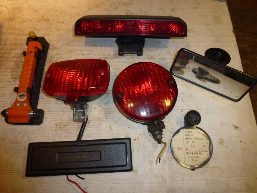Vintage crashlamp, belastinghouder 1956- OPEL + etui, Auto-onderdelen, Verlichting, Ophalen of Verzenden, Gebruikt, Mini