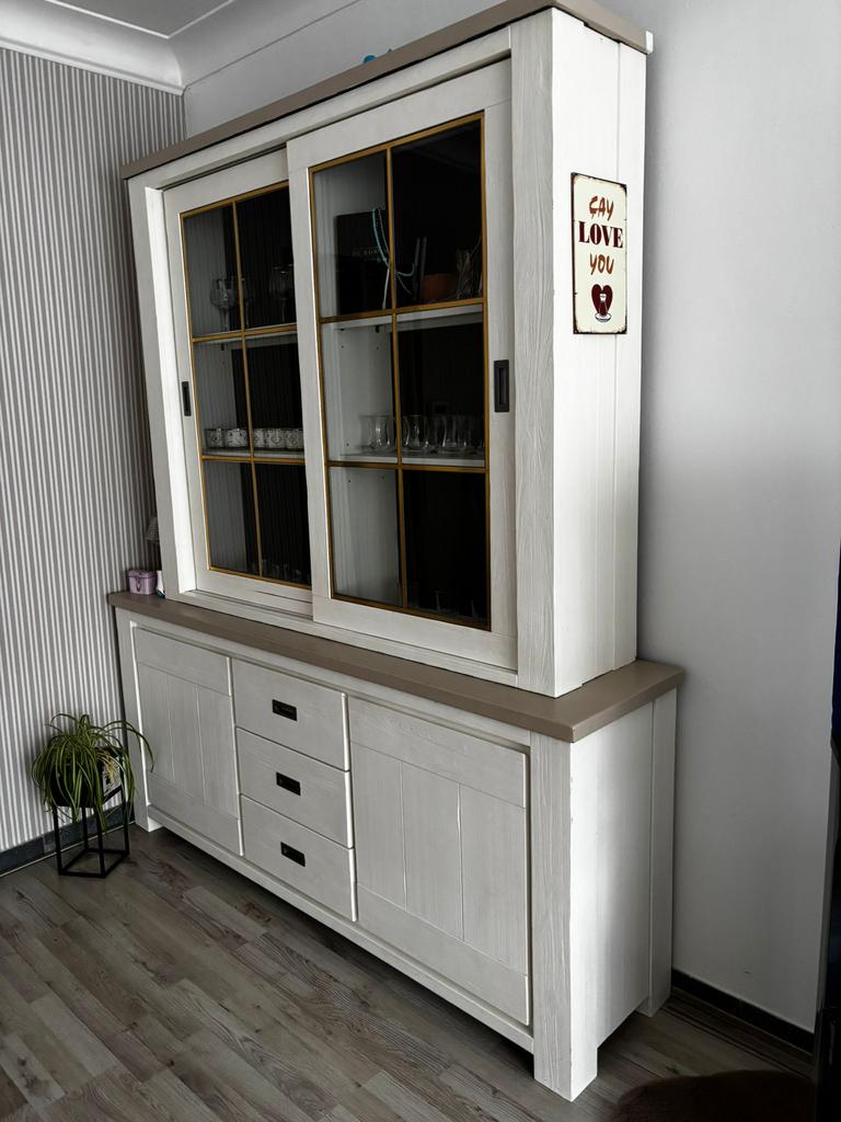 3 delige houten meubels, Ophalen, Zo goed als nieuw