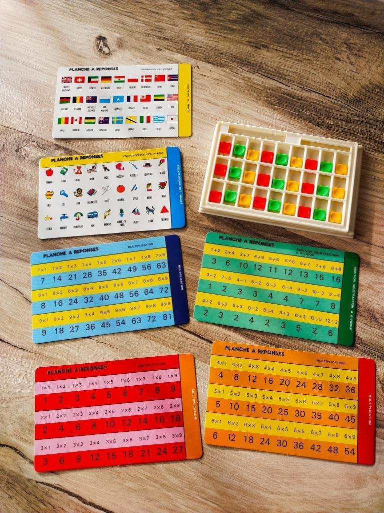 Jeu éducatif de "Planches à réponses" – Vintage (1970), Enfants & Bébés, Jouets | Éducatifs & Créatifs, Utilisé, Langue et Lecture