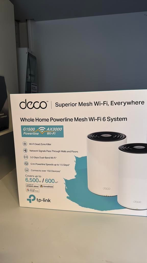Deco powerline mesh (2 stations), Ophalen, Nieuw, Router met modem
