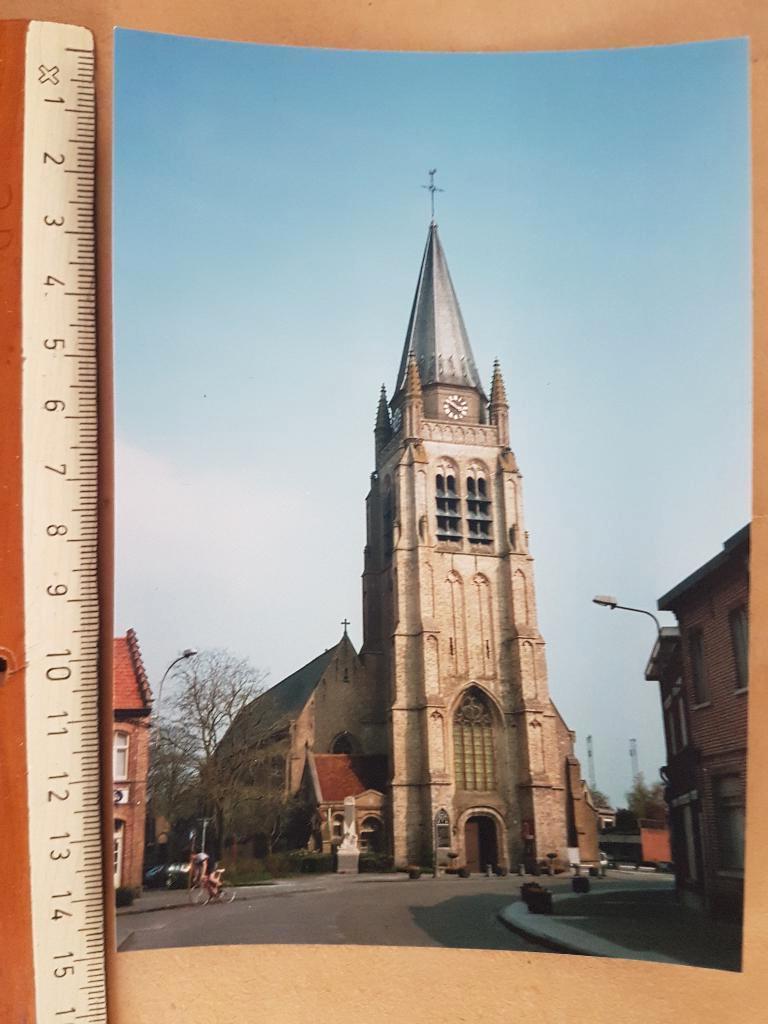 Foto Vlamertinge Kerk ( wielrenner coureur ), 1980 tot heden, Foto, Ophalen of Verzenden, Zo goed als nieuw