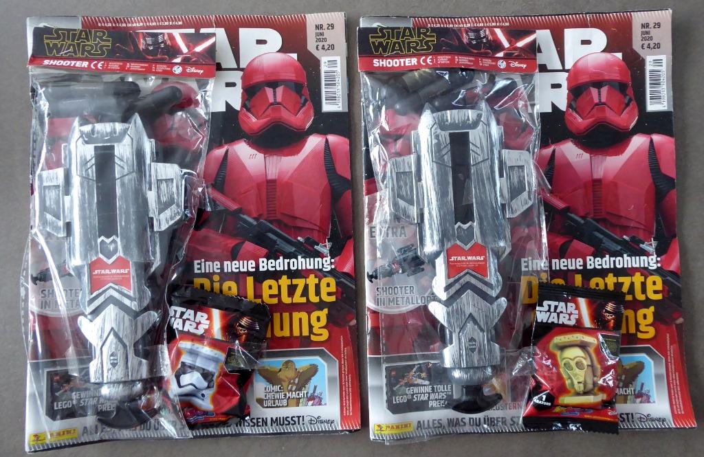 2x "Star Wars Disney Panini : Shooter aspect métal + abatons, Verzamelen, Ophalen of Verzenden, Nieuw