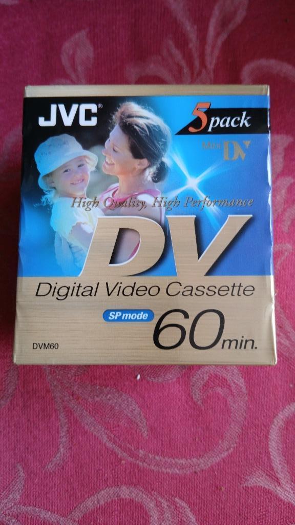 5 nieuwe jvc mini DV-cassettes, Audio, Tv en Foto, Videocamera's Digitaal, JVC, Nieuw, Ophalen of Verzenden, Band, Disc of Geheugen