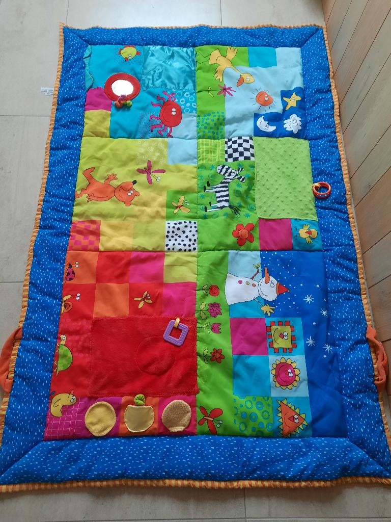 Baby Speelmat + Speelboog + muskietnet, Ophalen, Zo goed als nieuw, Speelkleed