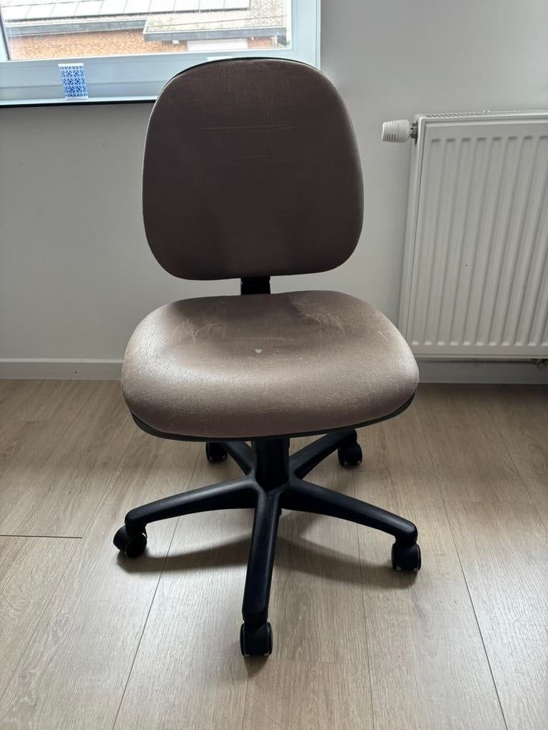 Bureaustoel, Ophalen, Gebruikt, Bruin, Bureaustoel