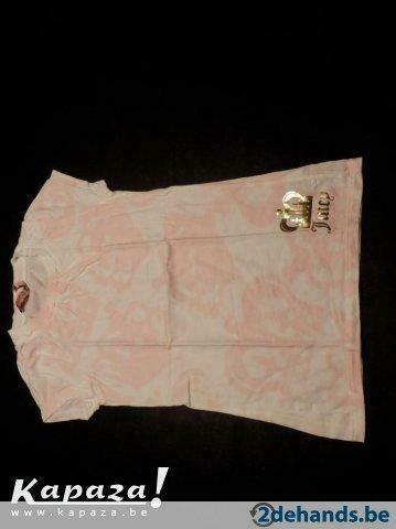 Juicy Couture : Wit met roze T-shirt maat 4 jaar, Enlèvement ou Envoi, Utilisé, Fille, Chemise ou À manches longues