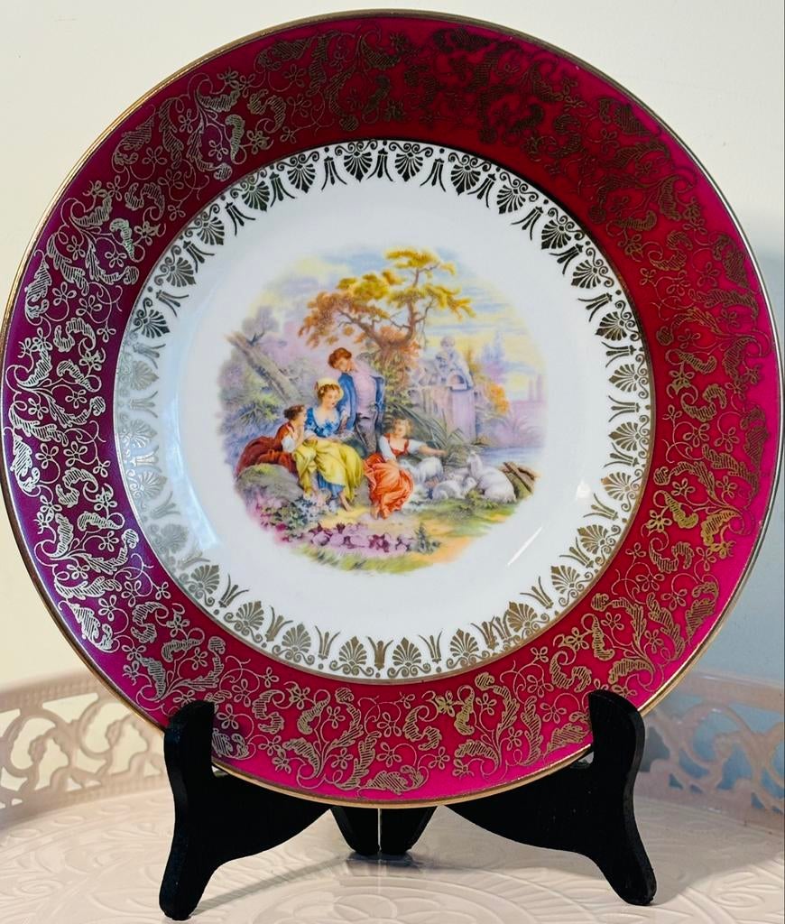 Assiette vintage Hutschenreuther SW Azberg Bavaria, Enlèvement ou Envoi