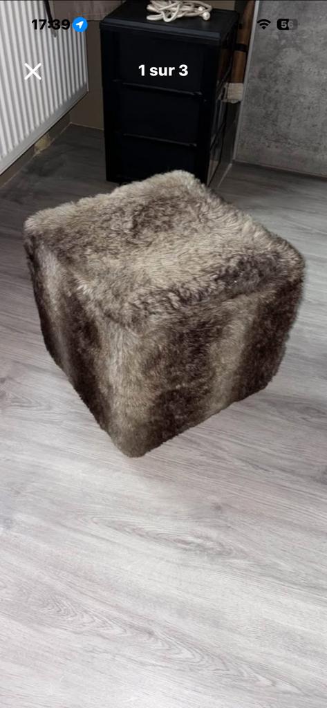 Pouf tabouret, Maison & Meubles, Enlèvement, Comme neuf