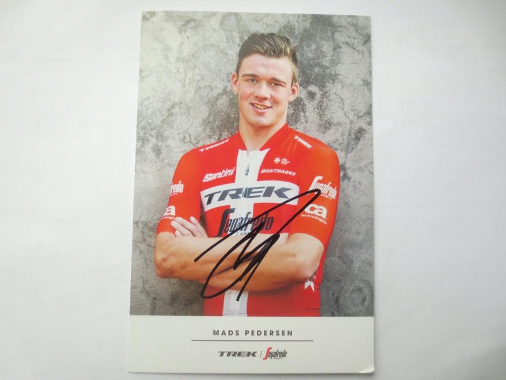 wielerkaart 2018 team trek mads pedersen signe, Verzenden, Zo goed als nieuw