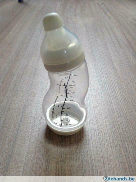 Zuigfles / papfles Difrax 170 ml (1 keer gebruikt), Nieuw