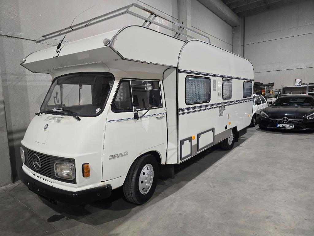 Mercedes 306D Hanomag Camper Oldtimer, Caravanes & Camping, Camping-cars, Entreprise, jusqu'à 4, Intégral, Mercedes-Benz, Diesel