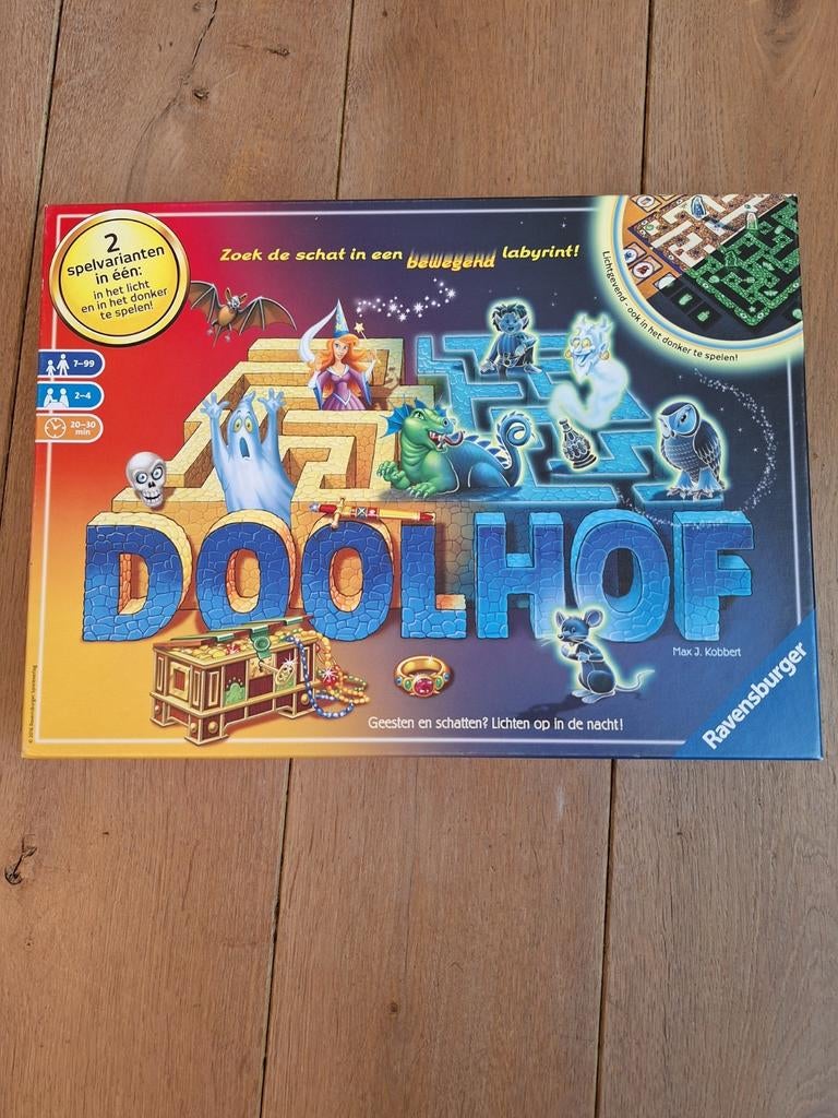 Doolhof glow in the dark gezelschapsspel, Ophalen of Verzenden, Zo goed als nieuw