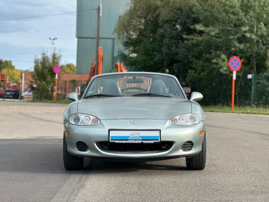 Mazda MX-5 1.8i 16v VVT Silver Blues | Leder | Zetelverw., Auto's, Mazda, 1025 kg, Achterwielaandrijving, 4 cilinders, Cabriolet