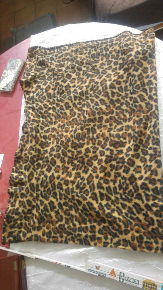 Vintage drap motif leopard 180cm, Enlèvement ou Envoi, Utilisé