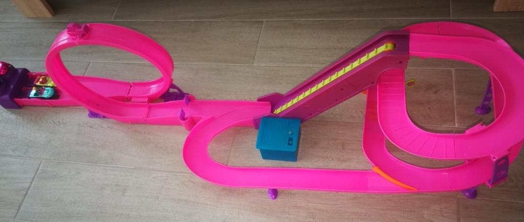 Polly Pocket racebaan (Mattel), Kinderen en Baby's, Racebaan, Ophalen of Verzenden, Zo goed als nieuw, Handmatig