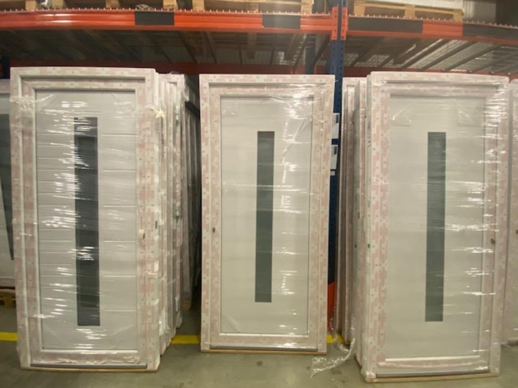 pvc ramen, deuren, schuiframen, antracietgrijs, zwart 9005, Nieuw, Ophalen of Verzenden, Buitendeur, Glas
