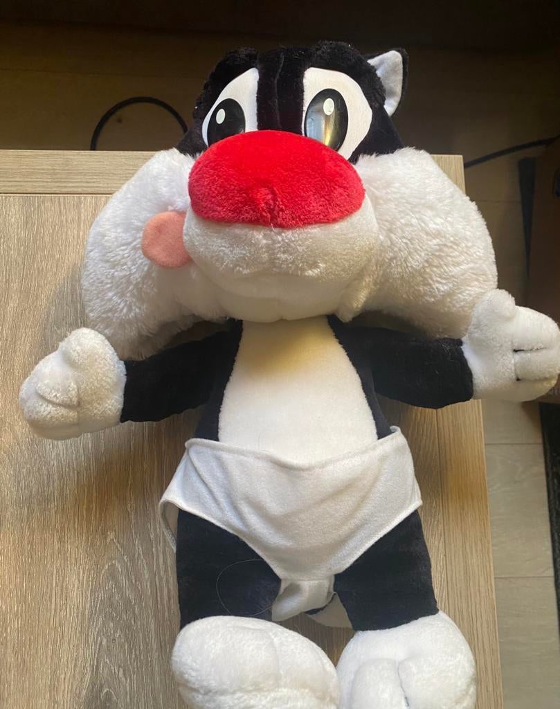 🔥 Knuffel baby Looney Tunes Sylvester, Ophalen of Verzenden, Zo goed als nieuw