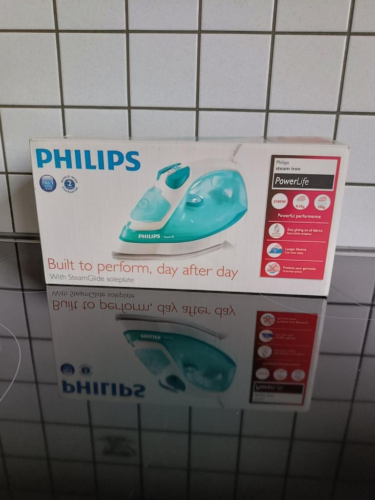 Stoomstrijkijzer Philips Powerlife, Elektronische apparatuur, Strijkijzers en Strijkplanken, Ophalen of Verzenden, Nieuw, Strijkijzer met snoer
