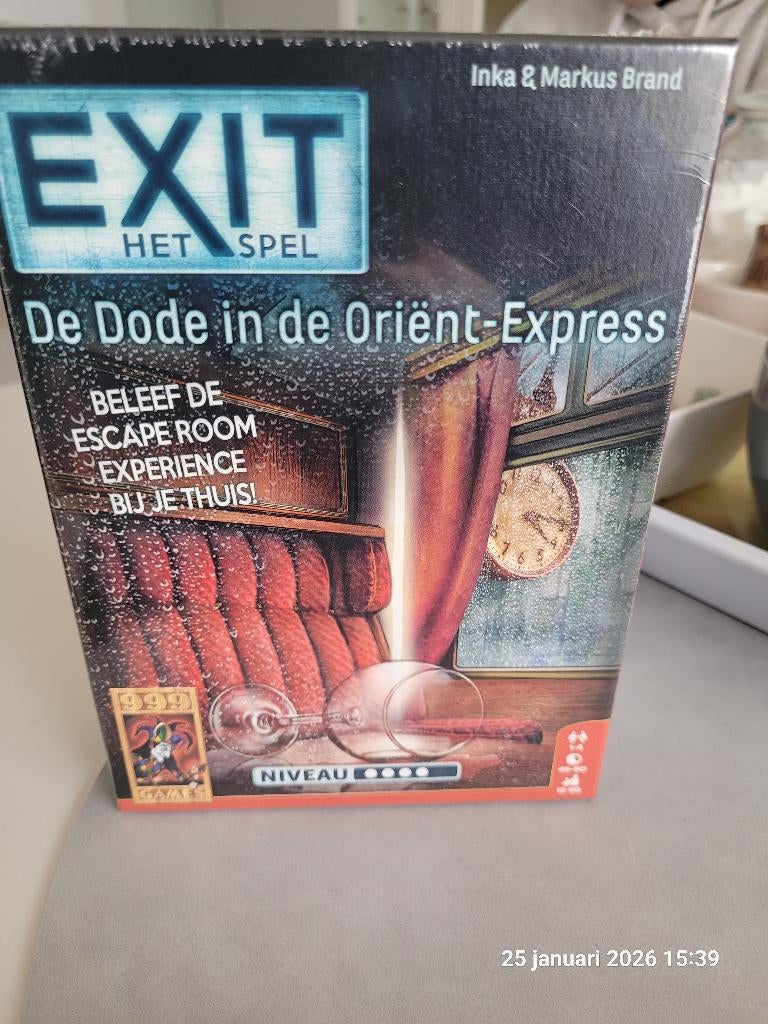 Spel Escape Room - De dode in de Orient Express, Hobby en Vrije tijd, Een of twee spelers, Ophalen, Nieuw, Exit