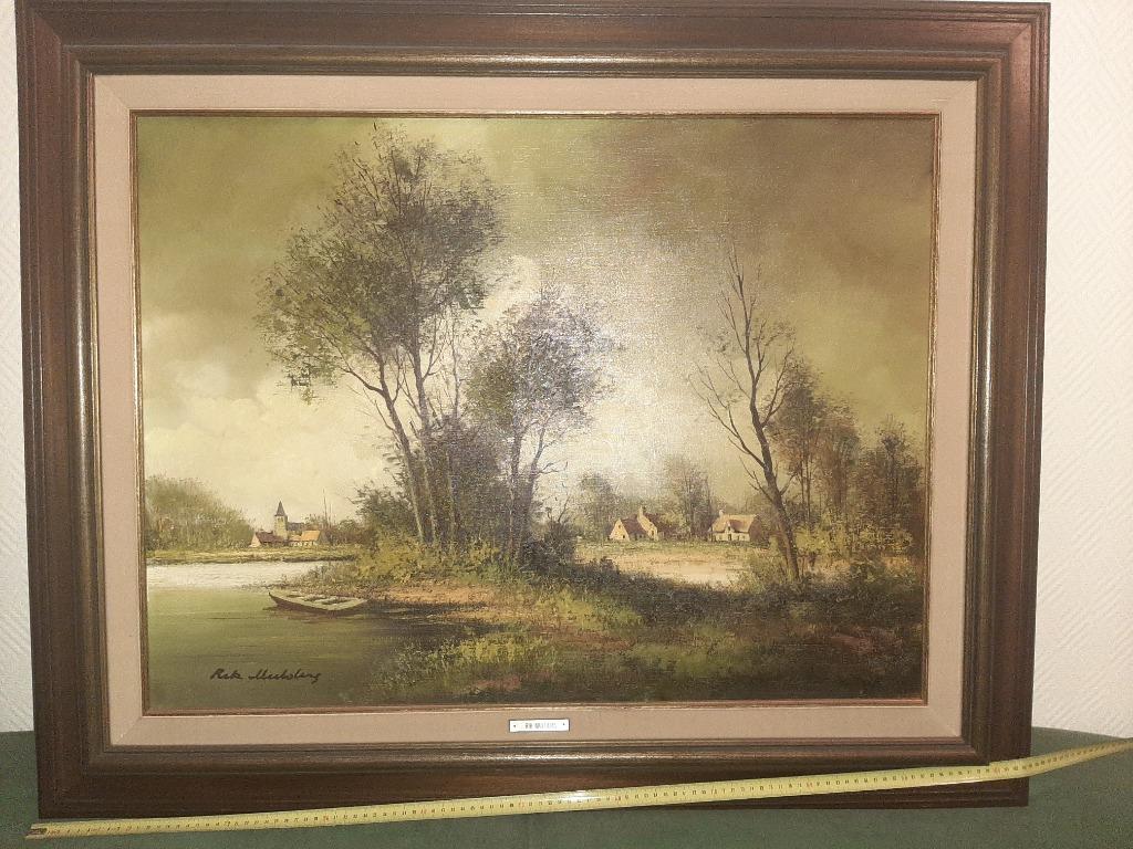 Rik Mulders schilderij / 75 cm/103 cm, Antiek en Kunst, Ophalen