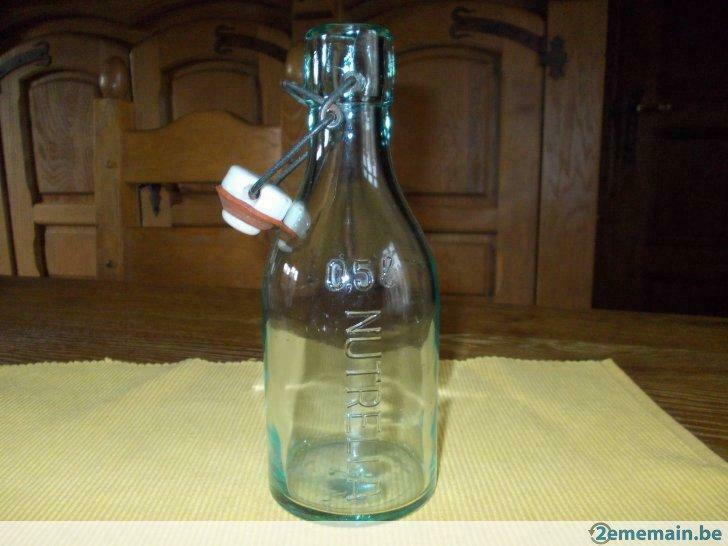 Onberispelijke vintage yoghurtfles Nutricia 1/2 l
