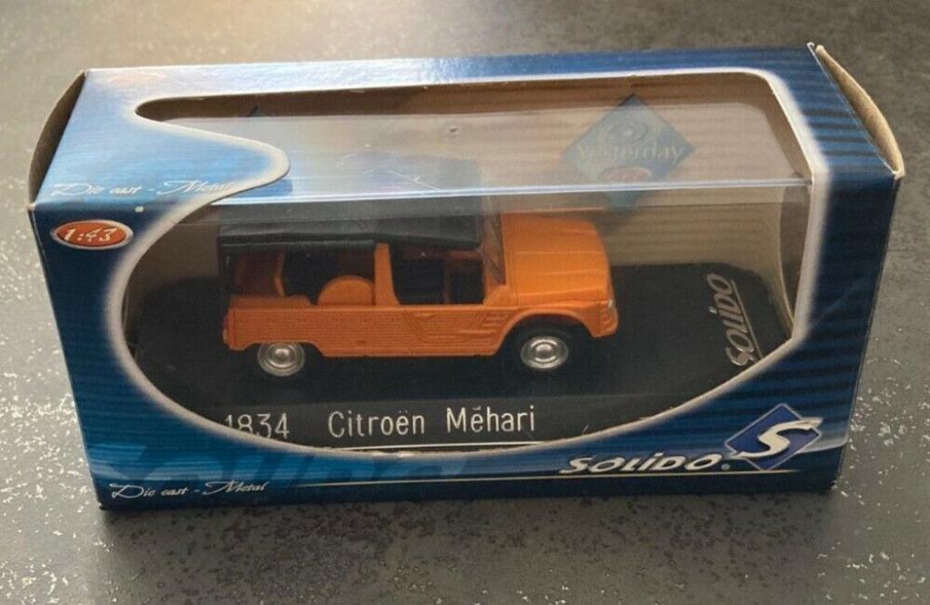 1:43 Solido 1834 Citroën Mehari orange (2cv beach buggy), Enlèvement ou Envoi, Comme neuf, Voiture, Solido