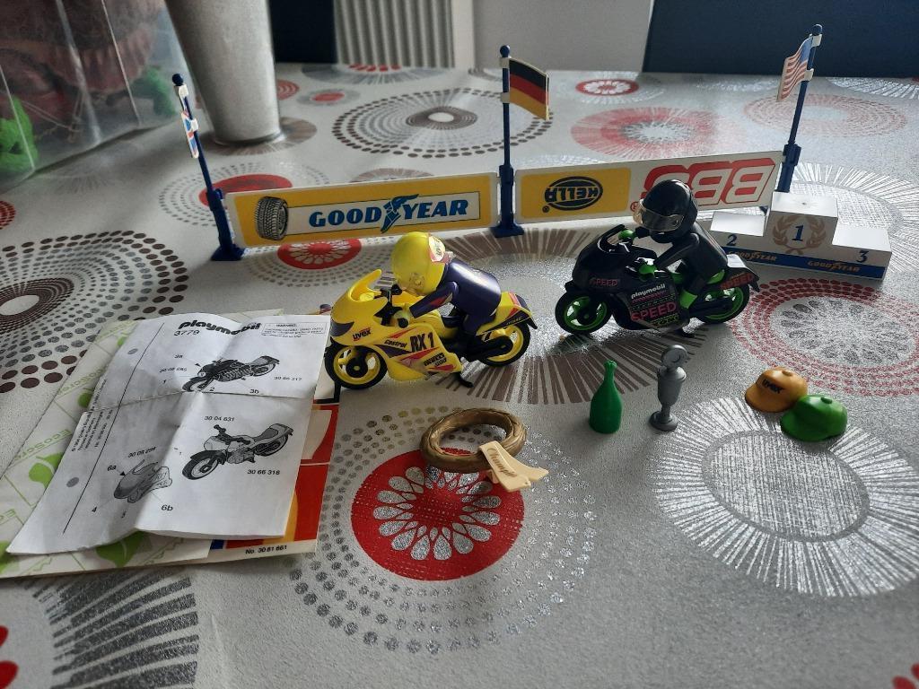 Playmobil racemotoren 3779, Ophalen of Verzenden, Zo goed als nieuw