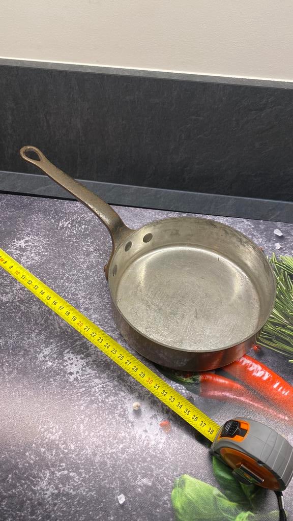 Vertinde kopereren Franse pan, Ophalen of Verzenden, Zo goed als nieuw