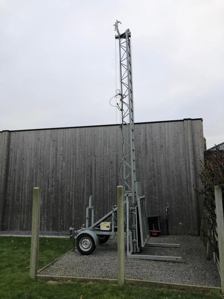 bouwlift 220v, mast 7m, Ophalen, Gebruikt, Bouwlift