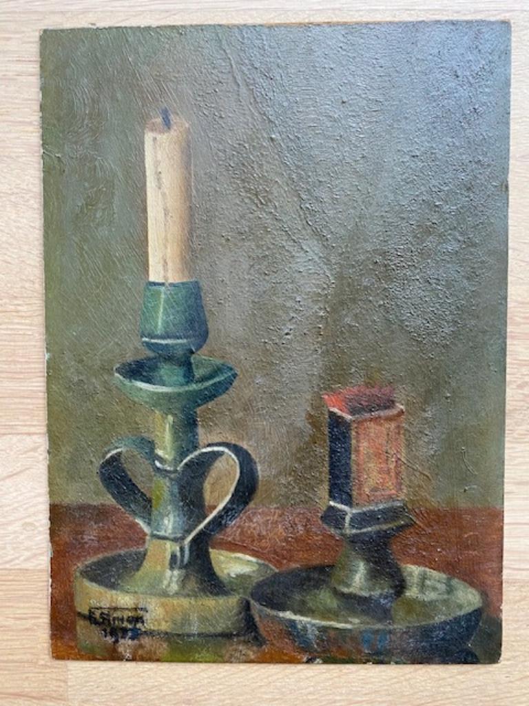 Emile SIMON (?) schilderij, Antiek en Kunst, Kunst | Schilderijen | Klassiek, Verzenden