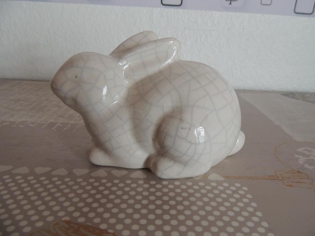 Décoration - Lapin en porcelaine, Enlèvement