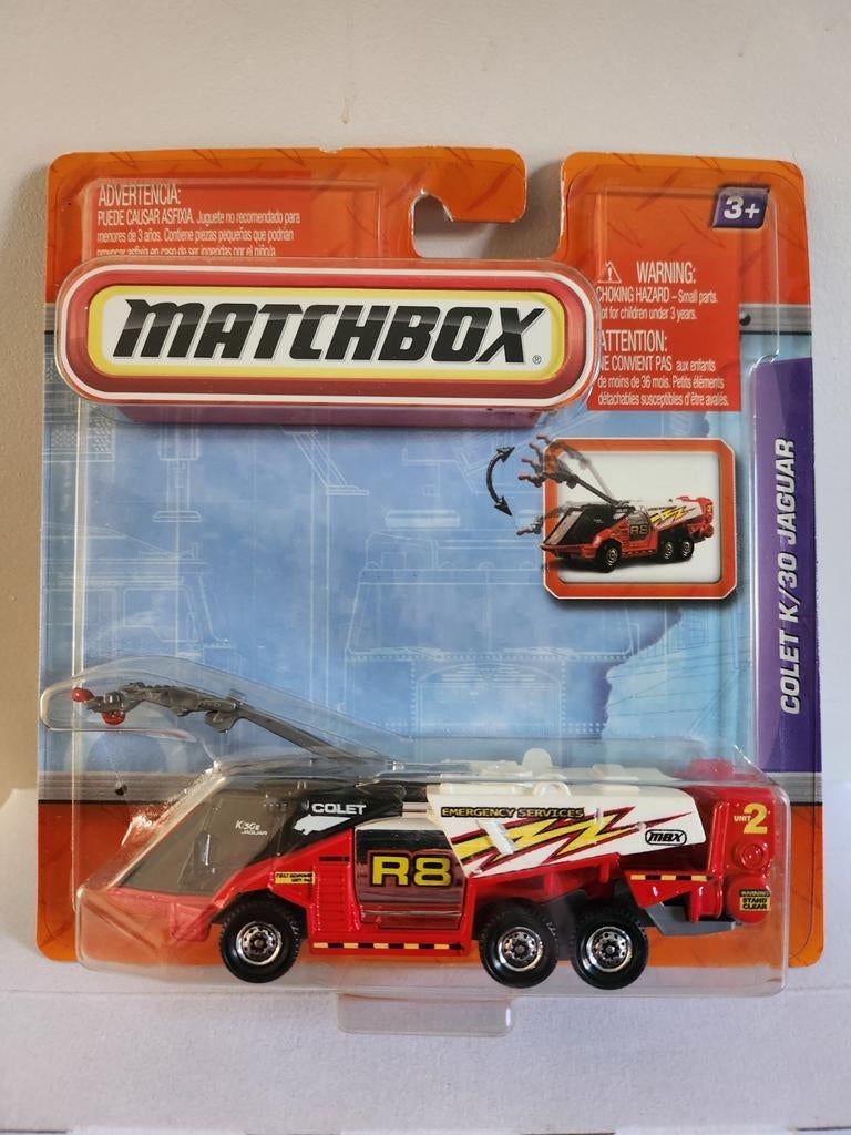 Matchbox Working Rigs Colet K30 Jaguar (2010) Fire Dept., Ophalen of Verzenden