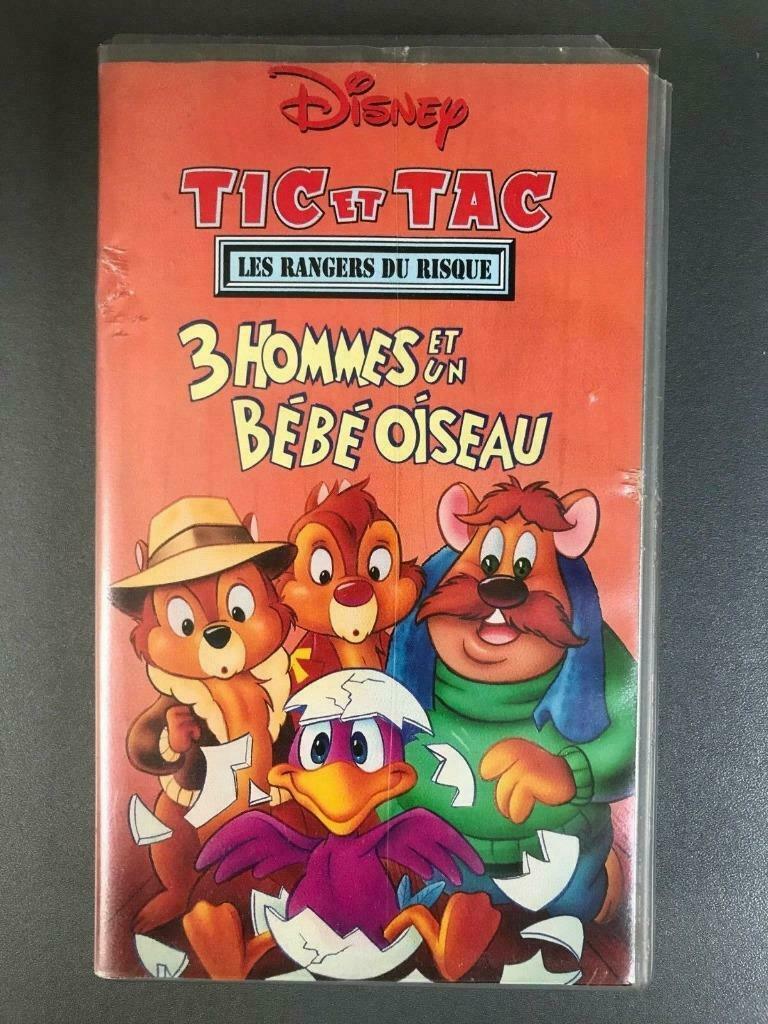VHS Tic et Tac les rangers du risque: 3 hommes et un .. -, Enlèvement ou Envoi, Dessin animé, Tous les âges, Utilisé