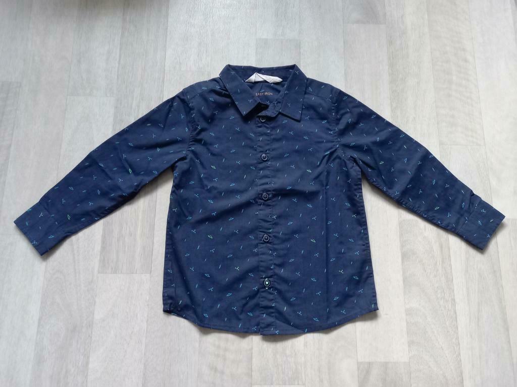 Hemdje H&M ruimte maat 104, Kinderen en Baby's, Kinderkleding | Maat 104, H&M, Overhemd of Blouse, Ophalen of Verzenden, Zo goed als nieuw