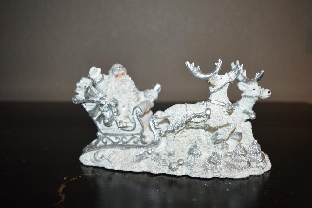 Kerstman op slee, Ophalen of Verzenden, Gebruikt