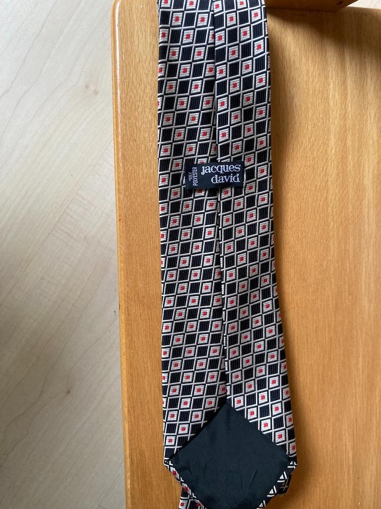Das geruit zwart- rood Jacques David ( vintage ), Kleding | Heren, Stropdassen, Zwart, Ophalen of Verzenden, Met patroon, Jacques David