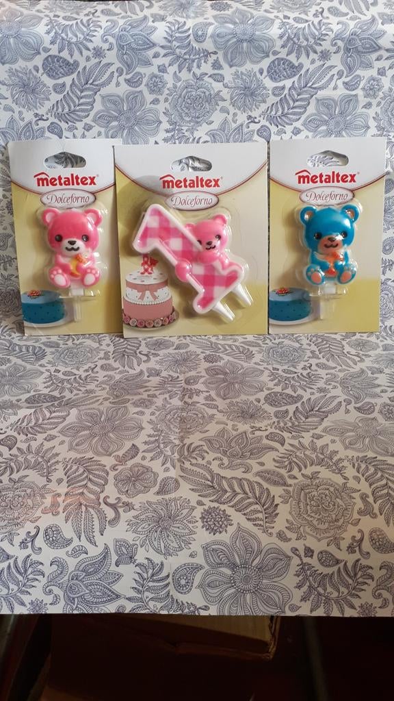 bougie neuve ourson pour gâteau anniversaire enfant, Ophalen of Verzenden, Nieuw, Overige kleuren, Kaars