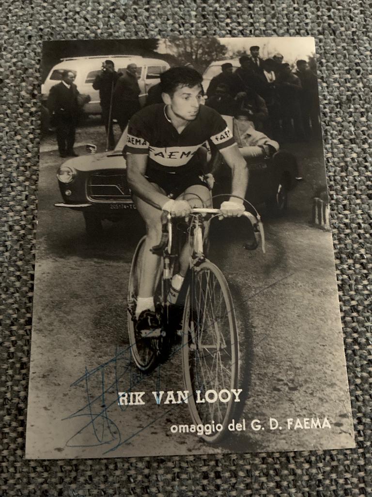 Postkaart Rik Van Looy, Enlèvement ou Envoi, Photo, Comme neuf, Autres sujets/thèmes