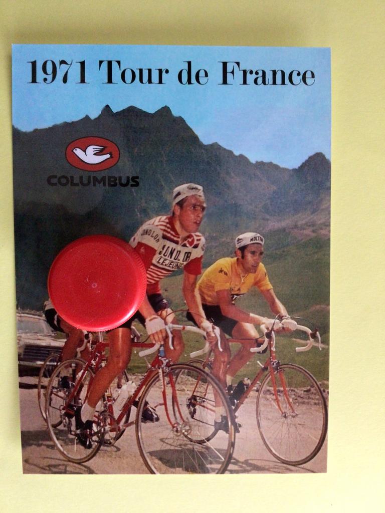 wielerfoto tour  team lejeune  lucien van impe, Verzenden, Zo goed als nieuw