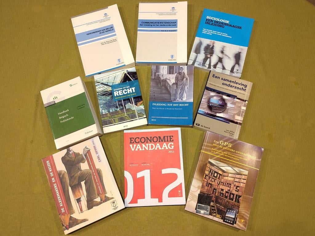 Handboeken politiek, economie, recht, geschiedenis,..., Ophalen of Verzenden, Zo goed als nieuw
