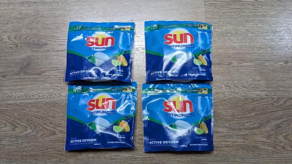 Verpakking van 4x17 zonnecapsules voor vaatwassers, Ophalen of Verzenden, Schoonmaakmiddel