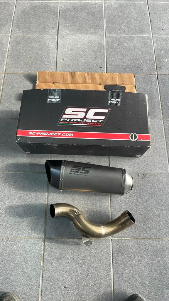 Sc uitlaat hypermotard 950, Ophalen