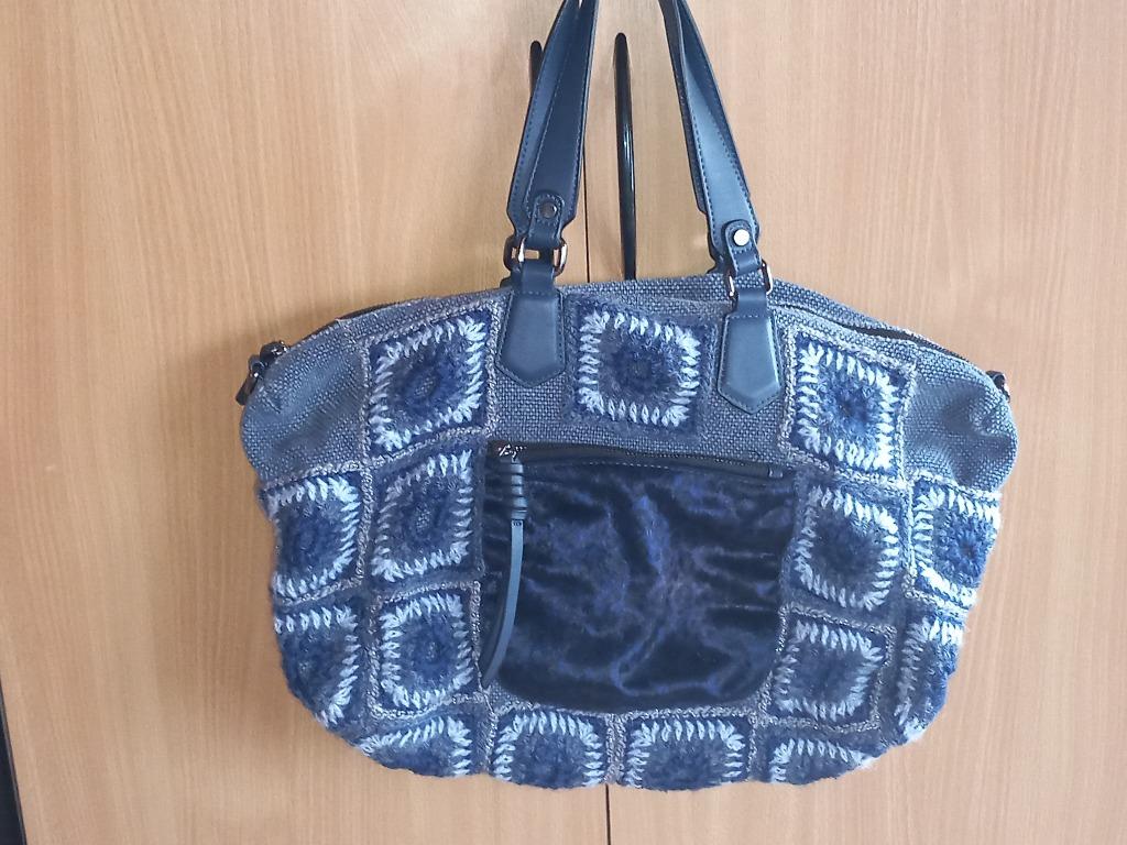 Sac femme-dame Firenze au crochet, Handtassen en Accessoires, Tassen | Damestassen, Ophalen of Verzenden, Nieuw, Blauw, Overige typen