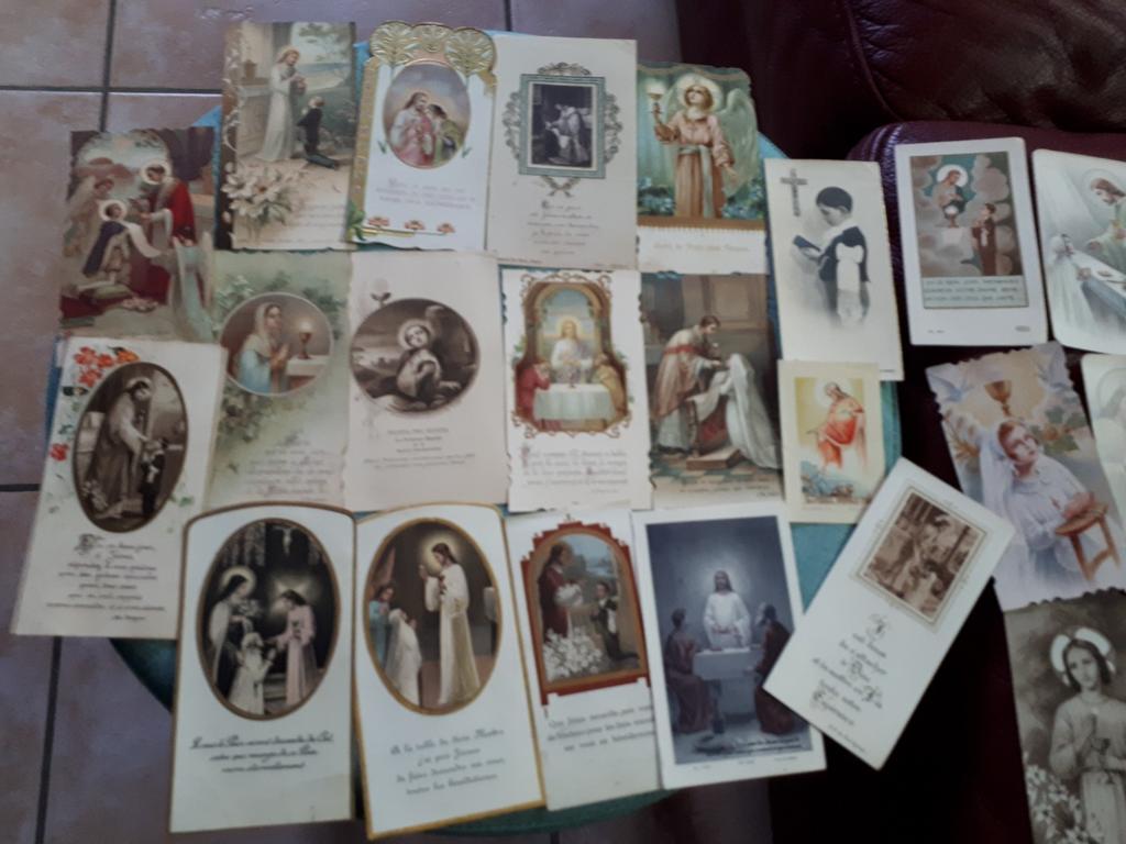 27 images pieuses de communion de 1921 23 24 etc..., Enlèvement ou Envoi